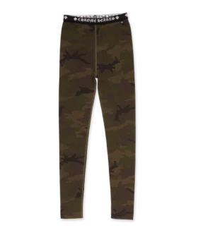 Bawełniane legginsy Chrome Hearts z nadrukiem kamuflażu