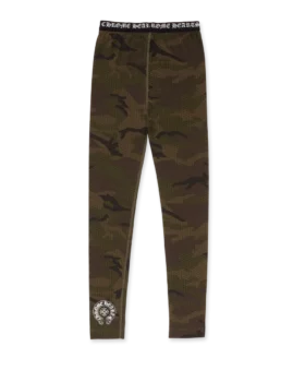 Bawełniane legginsy Chrome Hearts z nadrukiem kamuflażu