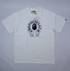 Biała koszula Bape X Chrome Hearts