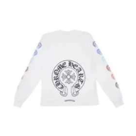 Biała koszulka z długim rękawem Chrome Hearts