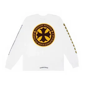 Biała koszulka z długim rękawem Chrome Hearts