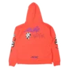 Bluza z kapturem Chrome Hearts Hearts Matty Boy Brain w kolorze czerwonym
