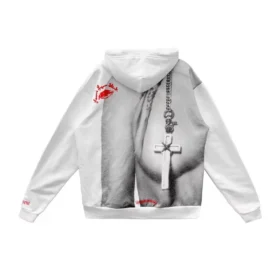 Bluza z kapturem Chrome Hearts Laurie Lynn Stark Portrait Red Letter