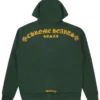 Bluza z kapturem Chrome Hearts T Bar w kolorze zielonym/złotym