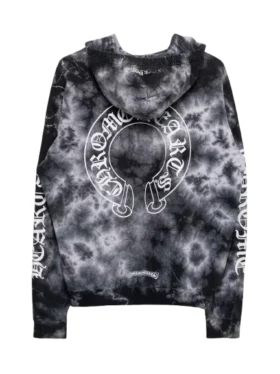 Bluza z kapturem Chrome Hearts Tie Dye Horseshoe