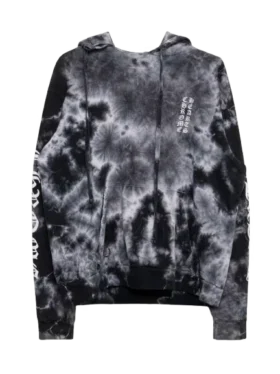 Bluza z kapturem Chrome Hearts Tie Dye Horseshoe