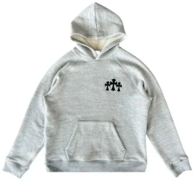 Bluza z kapturem Chrome Hearts Triple Cross „Grey”