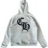 Bluza z kapturem Chrome Hearts Triple Cross „Grey”