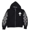 Bluza z kapturem Chrome Hearts z kryształkami