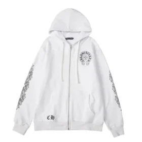 Bluza z kapturem i zamkiem Chrome Hearts Los Angeles