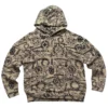 Bluza z kapturem z różnorodnymi logo Chrome Hearts