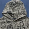 Bluza z kapturem z różnorodnymi logo Chrome Hearts