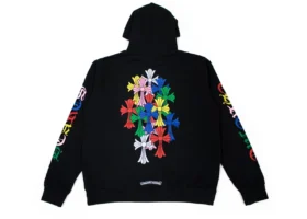 Bluza z kapturem z zamkiem błyskawicznym CH Script Multicolor Cemetery Cross