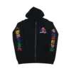 Bluza z kapturem z zamkiem błyskawicznym CH Script Multicolor Cemetery Cross