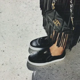 Buty Chrome Hearts Dagger Wsuwane z włosia końskiego