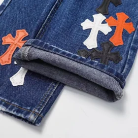 Chrome Hearts Blue Cross Jeansy