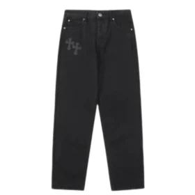 Chrome Hearts Cross-Distressed Jeansy
