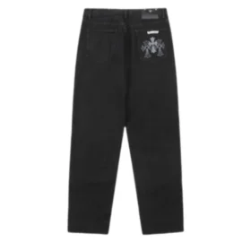 Chrome Hearts Cross-Distressed Jeansy