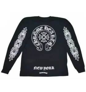 Chrome Hearts Czarno-biała koszulka z długim rękawem