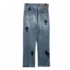 Chrome Hearts Graffiti Red Lips Jeansy