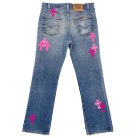 Chrome Hearts Jeansy damskie w kolorze różowym