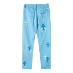 Chrome Hearts Jeansy w kolorze jasnoniebieskim