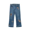 Chrome Hearts Levi’s Jeansy z naszywką w kształcie gwiazdy – niebieskie