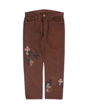 Chrome Hearts Nyfw Jeansy Levi’s z Cross Patch w panterkę