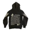 Chrome Hearts Rzadka bluza z kapturem na zamek z motywem Floral Cross i krzyżem Foti