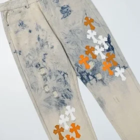 Chrome Hearts St Barth Tie Dye Jeansy