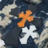 Chrome Hearts Tie Dye Multicolor Cross Jeansy