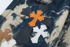 Chrome Hearts Tie Dye Multicolor Cross Jeansy