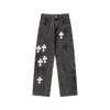 Chrome Hearts X Levis Czarne Jeansy