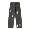 Chrome Hearts X Levis Czarne Jeansy