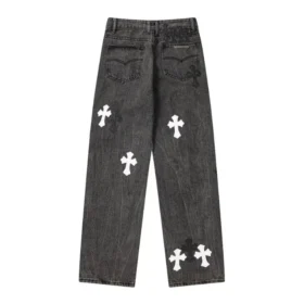 Chrome Hearts X Levis Czarne Jeansy