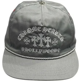 Czapka 5-panelowa Chrome Hearts Gas Station w kolorze szarym