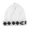 Czapka z kaszmiru Chrome Hearts Big Daddy – biała