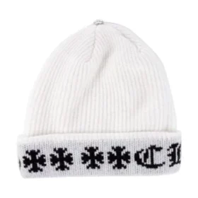 Czapka z kaszmiru Chrome Hearts Big Daddy – biała