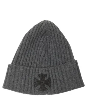 Czapka z kaszmiru z Cross Patch Chrome Hearts Plus