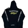Czarna bluza z kapturem i zamkiem błyskawicznym Chrome Hearts Aspen Excluisve