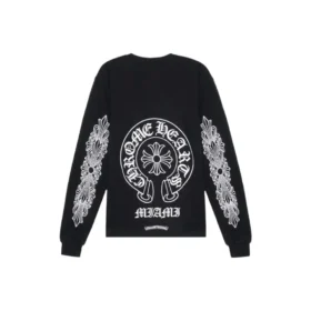 Czarna koszulka z długim rękawem Chrome Hearts