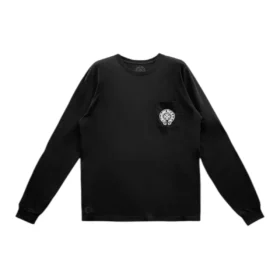 Czarna koszulka z długim rękawem Chrome Hearts