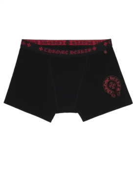 Czarne bawełniane bokserki Chrome Hearts