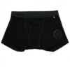 Czarne bawełniane bokserki Chrome Hearts z czarnym tonowym