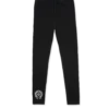 Czarne bawełniane legginsy Chrome Hearts