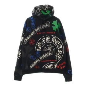 Czarne bluzy z kapturem Chrome Hearts Heavyweight