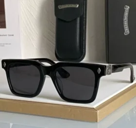 Czarne okulary Chrome Hearts