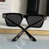 Czarne okulary Chrome Hearts
