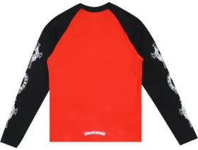 Czarno-czerwona koszula Chrome Hearts