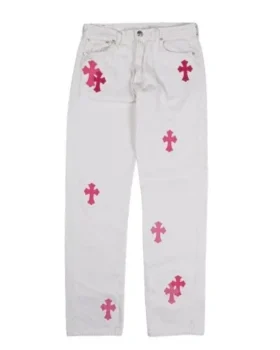 Dżinsy Chrome Hearts Levi’s z Cross Patch w kształcie krzyża
